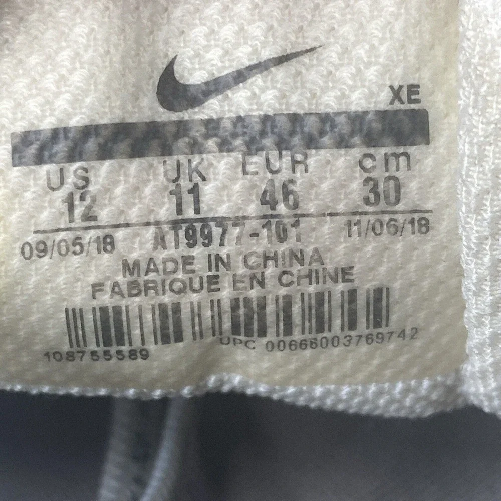 Nike Nathan Bell Air Zoom Pegasus 35 AT9977-101 Gray Running Shoes Men’s Sz 12 - Picture 7 of 11